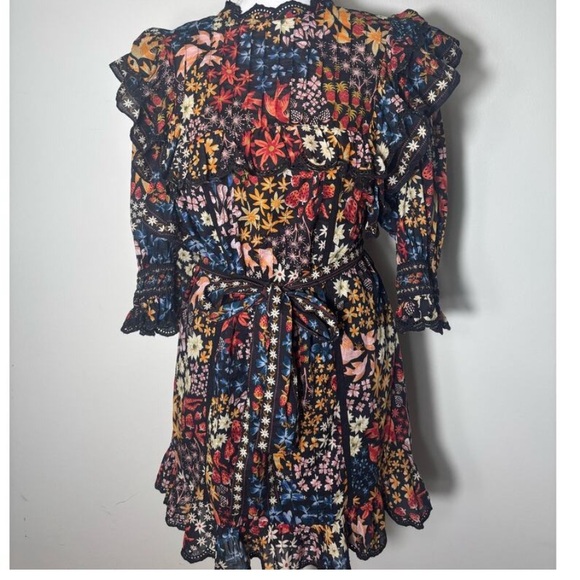 FarmRIO Multicolor Ruffle Mini Dress - Picture 4 of 5